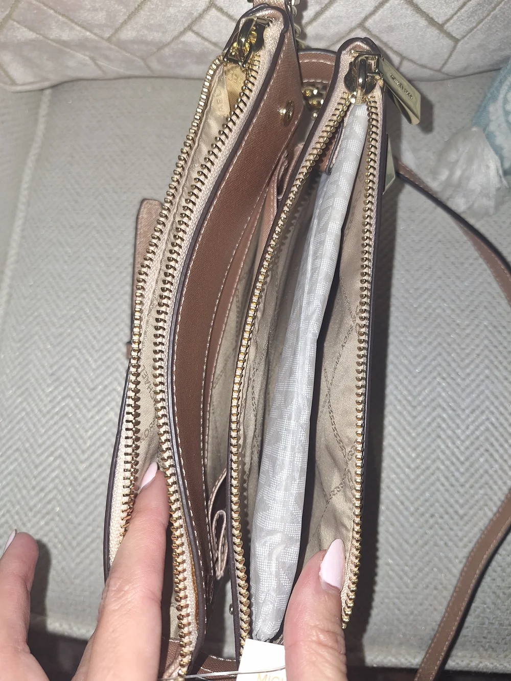Michael Kors Rose Gold Crossbody Bag
